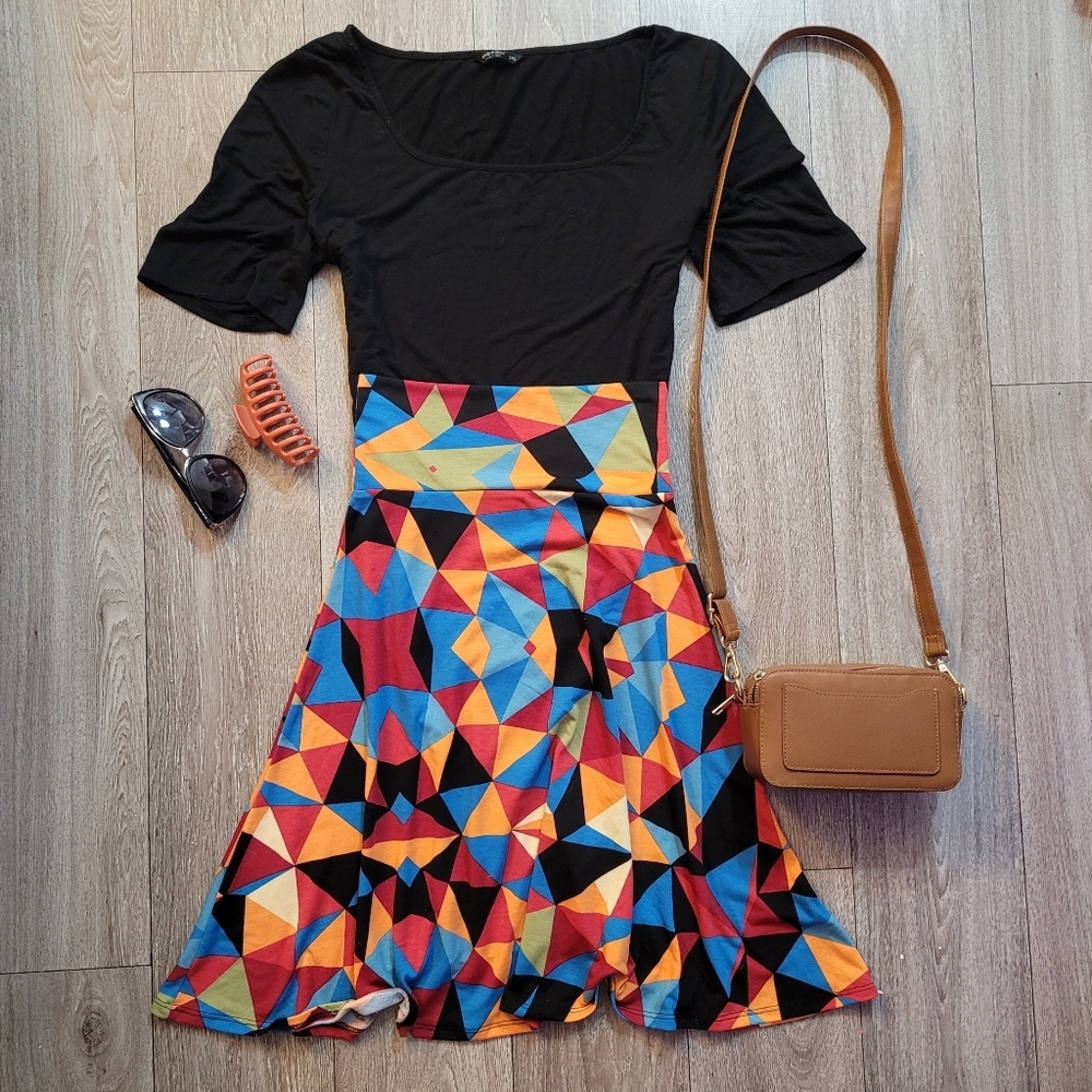 Color Block Skirt